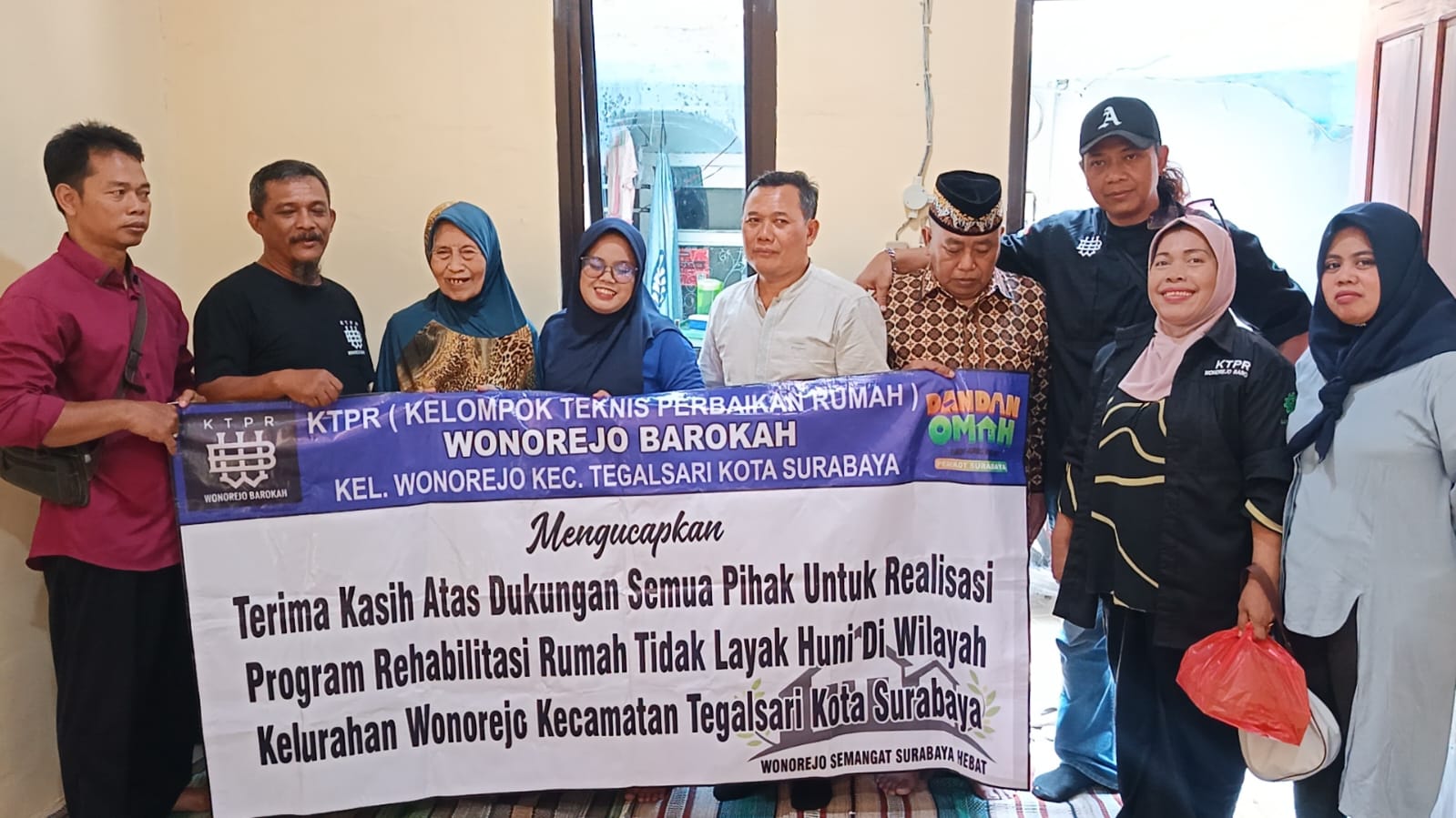 Program Rutilahu Wilayah Wonorejo Tegalsari Telah di Serah Terimakan Pada Penerima Manfaat Ibu Soekarijati
