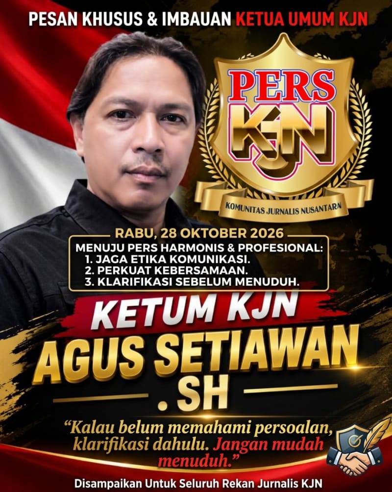 Agus Setiawan: Jaga Integritas, Hindari Fitnah di Lingkungan Komunitas KJN