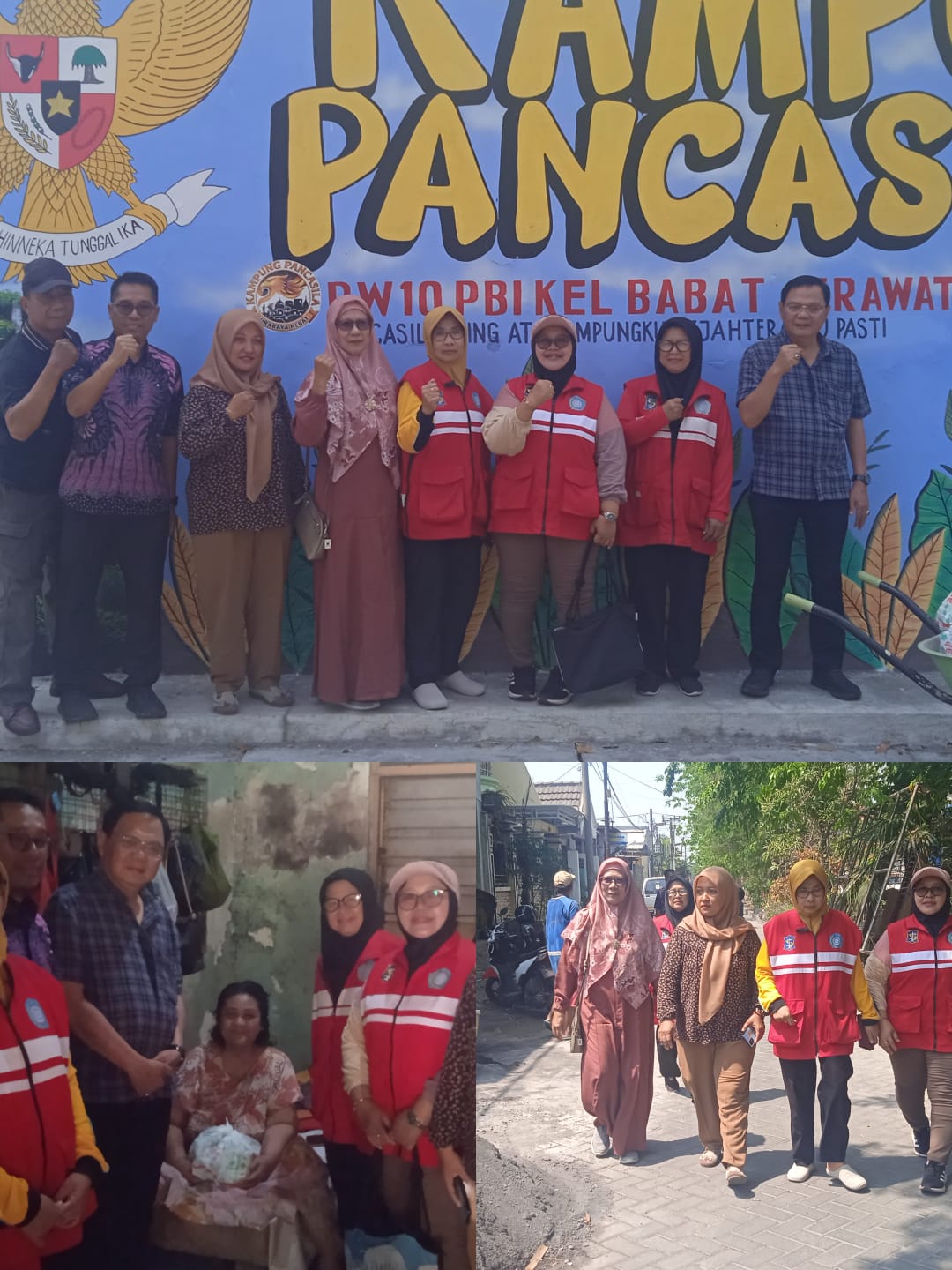 Sentuhan Kepedulian: Kampung Pancasila RW 10 PBI, 13 Warga Terima Bantuan Sembako dan Uang Saku
